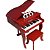 Piano Infantil Mini de Cauda Turbinho 30 Vermelho - Imagem 1