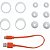 Fone JBL Live Free NC+ TWS - Bluetooth e Design Branco Elegante - Imagem 17