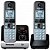 Telefone Sem Fio Com Base e Ramal Panasonic KX-TG6722 Preto/Prata - Imagem 1