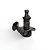 Tarraxa Blindada Preta 6L D Addario Auto-Trim PWAT-6R2 - Imagem 1