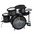 Bateria Infantil Luen Star Kids Preto Fosco - Imagem 1