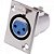 Conector Cannon XLR Fêmea Painel JCCN0010 Níquel Storm - PCT / 10 - Imagem 1