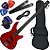 Kit Contrabaixo 4 Cordas Waldman GBW-100 RD Vermelho Bx01 - Imagem 1