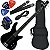 Kit Baixo Waldman GBW-100A Ativo 4 Cordas Preta (BK) Bx01 - Imagem 1