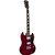 Guitarra Elétrica Sg De Madeira Maciça Thomaz Teg 340 Vermelho - Imagem 3