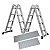 Escada Aluminio Multif. 4x4 16 Degraus - Imagem 1