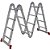 Escada Articulada Multifuncional 4 x 3 em Alumínio 12 Degraus - Imagem 1