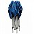 Gazebo Tenda Dobravel Sanfonado Pratiko Azul 3x3m + 4 Paredes Branca em Rafia - Imagem 2