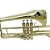 Trombone De Pisto Tb 200p Laqueado Dourado Com Case New York - Imagem 3