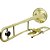Trombone De Pisto Tenor Tb 200pd Laqueado Dourado Com Case New York - Imagem 2