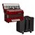 Acordeon Eagle Ega0780 Vermelho 80 Baixos 37 Teclas Capa Bag - Imagem 2