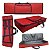 Capa Bag Master Luxo Para Teclado Akai Mpk261 Nylon Vermelho - Imagem 1