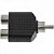 Adaptador 2RCA F x RCA M HA046 HYX - PCT / 2 - Imagem 4