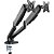 Suporte Articulado Para Dois Monitores com Pistão a Gás Fortrek FK441S 17"-32" - Imagem 3