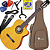 Kit Violão Eletroacustico Cutaway Eagle Ch800 Vintage Acetinado Vx02 - Imagem 1