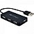 HUB USB C3Tech 2.0 Com 4 Portas HU-220 Preto - Imagem 1