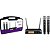 Microfone Sem Fio Harmonics HSF-200 Duplo - Imagem 1