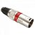 Conector Cannon Macho Corpo Metálico YS1058A Vermelho Genérico - PCT / 5 - Imagem 1