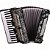 Acordeon Eagle EGA0780 80 Baixos Pearl Black - Imagem 1