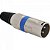 Conector XLR Macho 3 Pinos Azul Genérico - PCT / 5 - Imagem 1