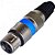 Conector XLR Fêmea 3 Pinos Azul Genérico - PCT / 5 - Imagem 1