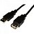 Cabo Extensor USB 2.0 A Macho x USB 2.0 A Fêmea 10m Preto Storm - Imagem 1