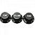 Set De Knobs Fender Vtt Para Guitarra Stratocaster Preto - Imagem 1