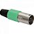 Conector Cannon Macho Plástico PGCN0009 Verde Storm - PCT / 5 - Imagem 1
