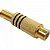 Plug RCA Fêmea Metal Gold JCRC0002 Dourado Storm - DEZ / 10 - Imagem 1