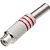 Plug RCA Fêmea Niquelado Com Mola JCRC0003 Vermelho Storm - PCT / 10 - Imagem 1