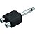 Adaptador P10 Mono x 2 RCA Fêmea Níquel ADAP0030 Preto Storm - PCT / 10 - Imagem 1