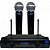 Microfone Duplo sem Fio LS902-UHF-HT/HT Preto LESON - Imagem 1