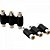 Emenda Jack Fêmea/Fêmea Tripla RCA EMRC0005 Preto Storm - PCT / 10 - Imagem 1