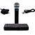 Microfone S/ Fio Fonte Bivolt LS901HT Preto LESON - Imagem 1