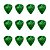 Palheta Celulóide Shape Premium 351 Thin Green Moto FENDER - PCT / 12 - Imagem 1
