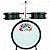Bateria Infantil CUSTOM KIDS CKDM3BK Preto - Imagem 1