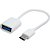 Cabo Flat USB/USB Tipo C Branco Flex - Imagem 1