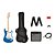 Kit Guitarra Squier Stratocaster Affinity HSS Pack Lake Placid Blue - Imagem 1