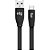 Cabo Flat Micro USB EC510PT 1,25m Preto ELG - Imagem 2