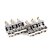 Saddles Ponte Guitarra Cromado (6 Peças) Spirit S2-105 CR - Imagem 1