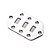 Escudo Controles Guitarra Jaguar Cromado Spirit HEX-62J-CR - Imagem 1