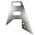 Escudo Para Guitarra Flying-V Prata Full Shape Spirit 523-SR - Imagem 1
