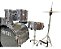 Bateria Acústica 20" X-Pro Viper Com Banco e Pratos Prata - Imagem 6