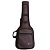 Capa Bag Para Guitarra Couro Premium Acolchoado Marrom - Imagem 1