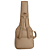 Capa Bag Para Guitarra Couro Premium Acolchoado Bege - Imagem 2