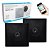 Kit Arandela Quadrada 6" Leson 2LSQUADPT 70W RMS Preta - PAR / 2 - Imagem 1