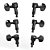 Tarraxa Blindada Preta 3X3 D Addario Auto-Trim PWAT-332L - Imagem 2