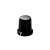 Knob Plástico Instrumentos Preto (3 Unidades) Spirit PTN - Imagem 1