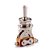 Chave Seletora 3 Posições Nickel Knob Branco Hosco DM20 - Imagem 1
