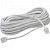Extensor para Telefone 10mt RJ11 2 Vias Liso CBTL0009 Branco STORM - DEZ / 10 - Imagem 1